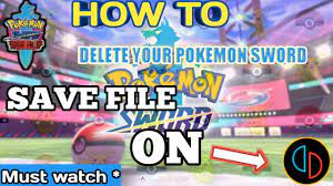 How to delete pokemon sword save file on yuzu emulator. - YouTube