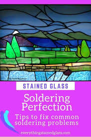 Stained Glass Soldering Problems