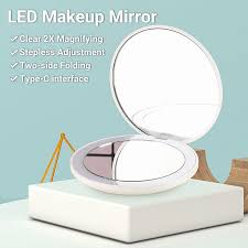 mybeauty led makeup mirror clear 2x