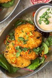 sweet corn fritters with millet and