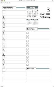 Agenda Pages Template Printable Book For Students Daily