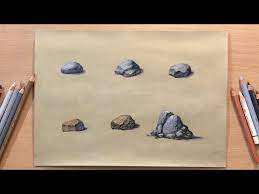 How To Draw Rocks And Stones