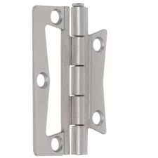satin nickel non mortise hinges