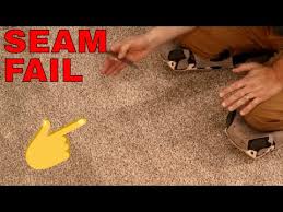 how to repair a carpet seam you