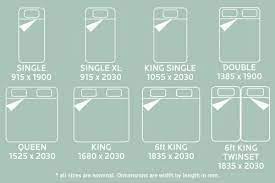 Bed Sizes Mattress Sizes