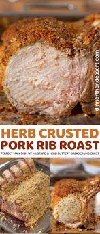 herb crusted pork rib roast recipe