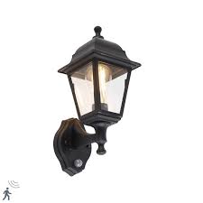 classic outdoor wall lamp black with