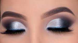 smokey silver eye makeup tutorial