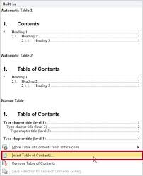 create a hyperlinked table of contents