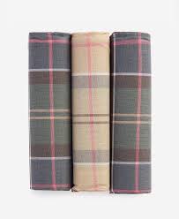 barbour handkerchief pack in tartan
