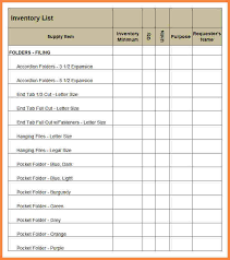 Office Supplies Inventory Template Supply Spreadsheet Blank Request