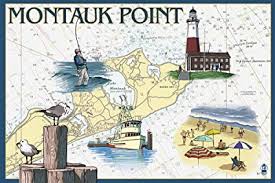 Amazon Com Montauk Point Nautical Chart 12x18 Art Print