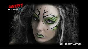 cyber witch halloween make up tutorial