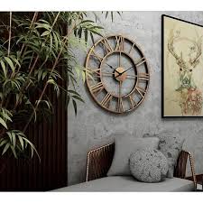 Retro Design Wrought Iron Wall Clock