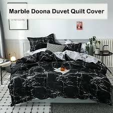 black marble fl duvet doona quilt