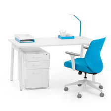 Stand up to a healthier workstyle. Series A Single Desk Office Furniture Poppin