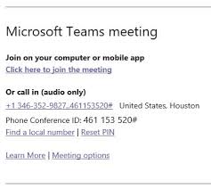 conference call using outlook