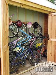 diy bike garden shed tutorial from