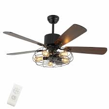 Remember that the connection might also vary depending on whether. 52 Wire Cage Ceiling Fan Unique Steampunk Farmhouse Led Light Industrial Bronze Ebay