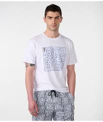 Karl Lagerfeld Paris Men's Logo Maze T-Shirt