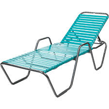 Country Club Strap Chaise Lounge With