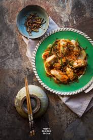 pan fried cod fish with crispy ginger