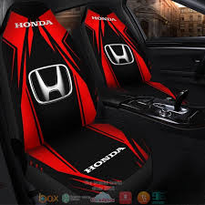 Honda Logo Red Car Seat Covers