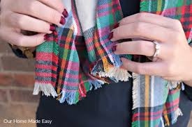 make a 5 blanket flannel scarf our