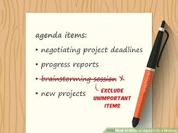 How To Write An Agenda For A Meeting With Sample Agendas