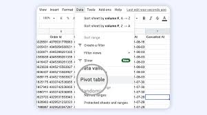 guide to pivot tables on google sheets