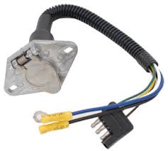 Here's the wiring diagrams showing the pin out for the plug and socket for the most common circle and rectangle trailer connections in use in australia. Quick Connect Trailer Wiring Harness 6 Way Adapter U Haul