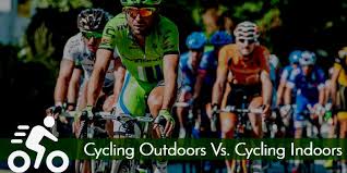 cycling outdoors vs cycling indoors
