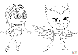 Pj masks coloring pages are a fun way for kids of all ages to develop creativity, focus, motor skills and color recognition. Pin Em Kids