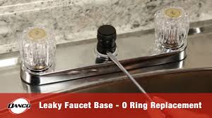 If water is leaking out around the base of the faucet handle, you may be able to fix the leak by removing the handle and simply tightening the adjusting ring slightly. How To Fix A Leaky Kitchen Faucet 5 Different Ways Sensible Digs