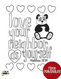 Free for kids spring time coloring pages are a fun way for kids of all ages to develop creativity, focus, motor skills and color recognition. Matthew 22 39 Love Your Neighbor As Yourself Coloring Page Stevie Doodles Free Printable Coloring Pages