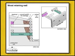 retaining wall wood retaining wall
