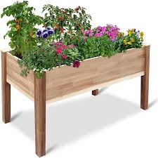 Raised Garden Bed Cedar Wood Elevated