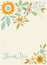 Vertical Floral Thank You Card Template