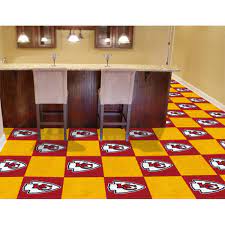 nfl nfl kansas city chiefs carpet tiles