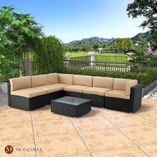 Mondawe 7 Piece Wicker Outdoor Sofa Set