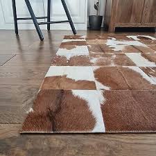 handmade patchwork cowhide rug 100