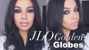 jlo golden globes makeup tutorial