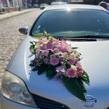 wedding car decor in liepaja