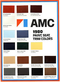 Amc Paint Charts 1954 1988