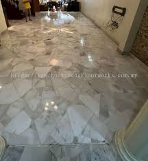 terrazzo marble flooring polished