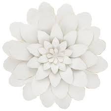 A showcase of creative and inspiring ideas for flower wall art, wall collages and murals for every part of the home. White Flower Metal Wall Decor Hobby Lobby 1462720