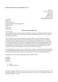 10 Cover Letter Research Scientist Payment Format
