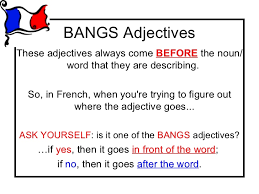 Les Adjectifs Bags Bangs