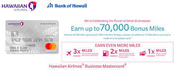 We did not find results for: Hawaiian Airlines Business Mastercard 70k Bonus One Mile At A Time