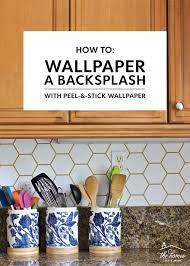 How To Wallpaper A Backsplash The